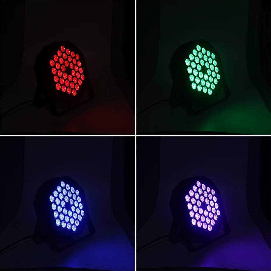 GOTLAMP 36 LED Stage Flat Par Lighting Effect RGBW 3IN1 DMX 512 DJ Disco Party Holiday Christmas Bar Club Wedding Show Lights