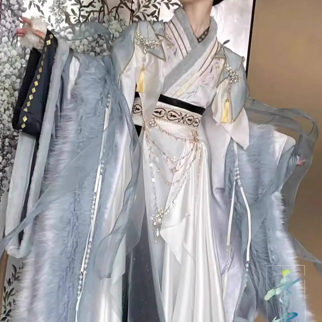 

New Cosplay Costume Halloween Zhang Miao Ashes Of The Kingdom Gu Feng Hanfu China