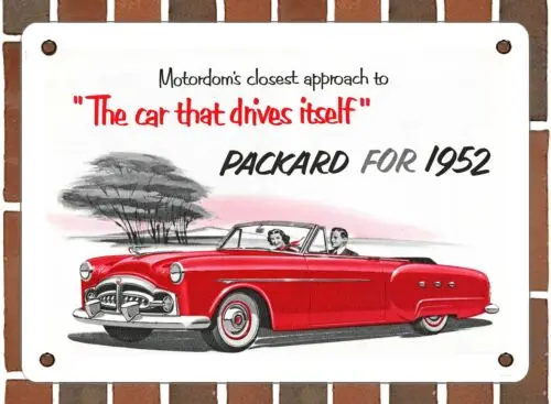 METAL SIGN - 1952 Packard Convertible - 10x14 Inches