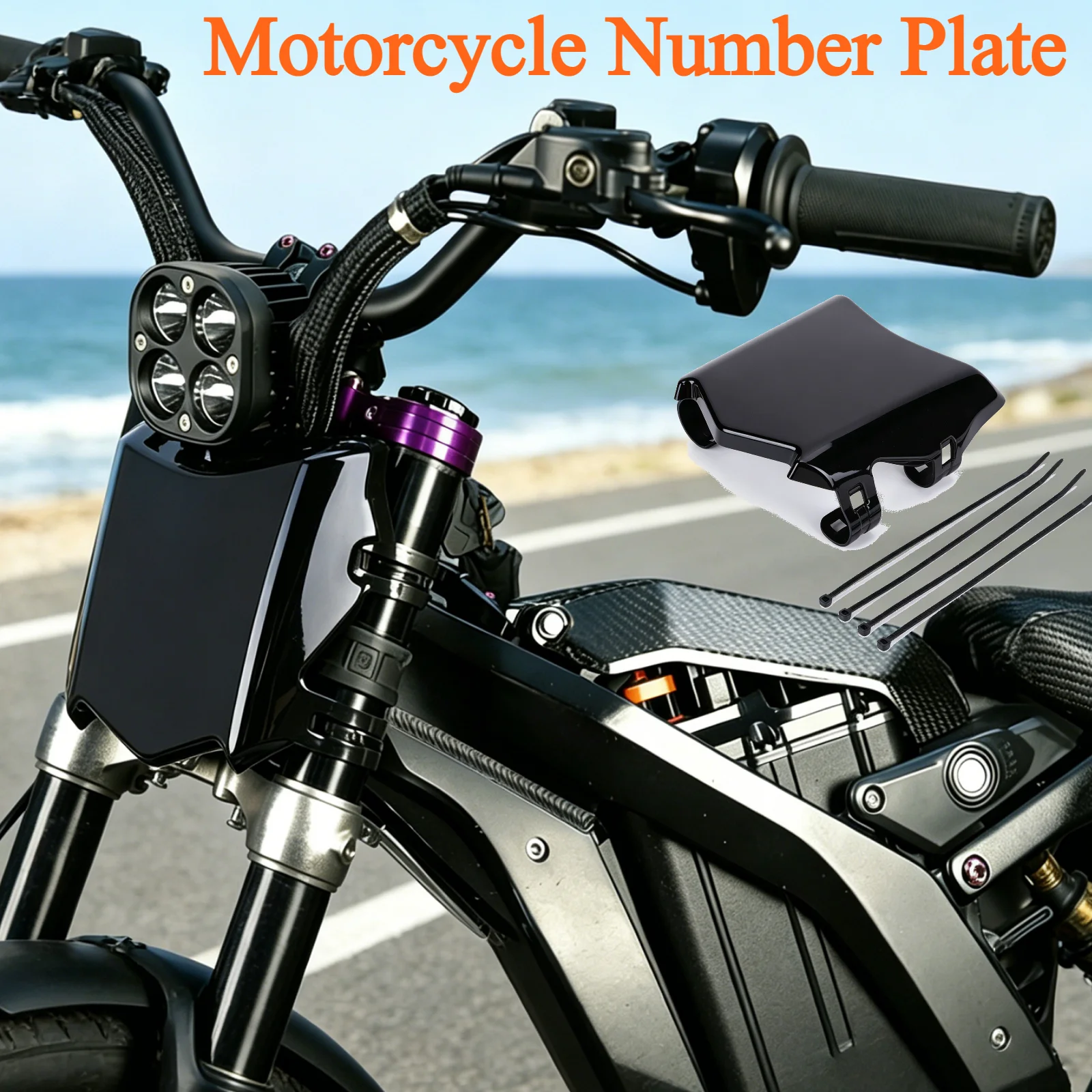 Number Plate For SurRon Light Bee Motorcycle Accessories Front License Plate For Talaria Sting/ Ridstar Q20 Electric Dirt E-Bike