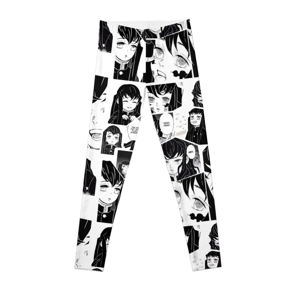 

muichiro manga panels Leggings gym sportswear woman sporty woman push up harem pants Womens Leggings