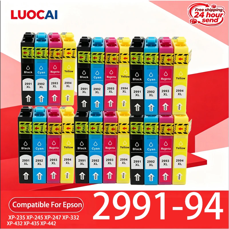 1-6 set T29XL T2991 T2992 T2993 T2994 Ink Cartridge Compatible for Epson XP-235 XP-245 XP-247 XP-332 XP-432 XP-435 XP-442