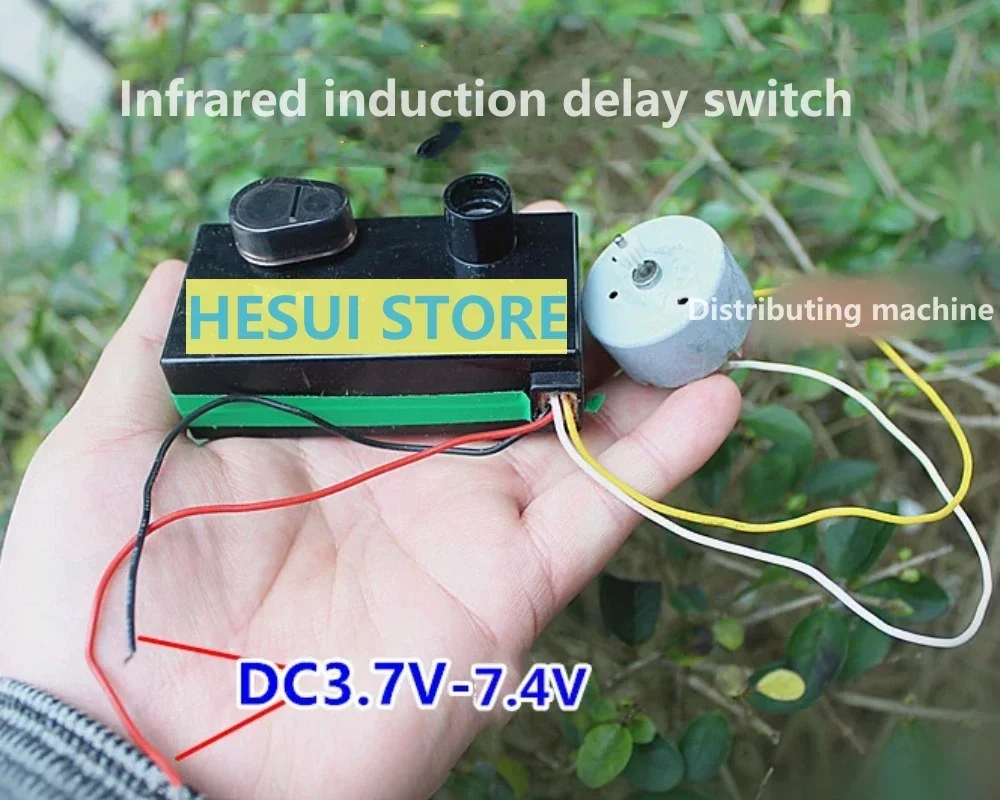 Infrared induction delay switch with motor faucet delay 1-10 seconds adjustable
