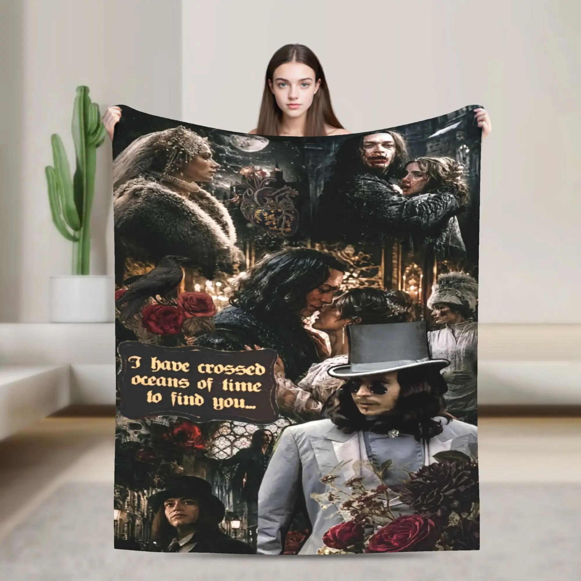 Interview With The Vampire IWTV Blanket Quality Warm Soft  Throw Blanket Autumn Picnic Couch Chair Novelty Bedspread