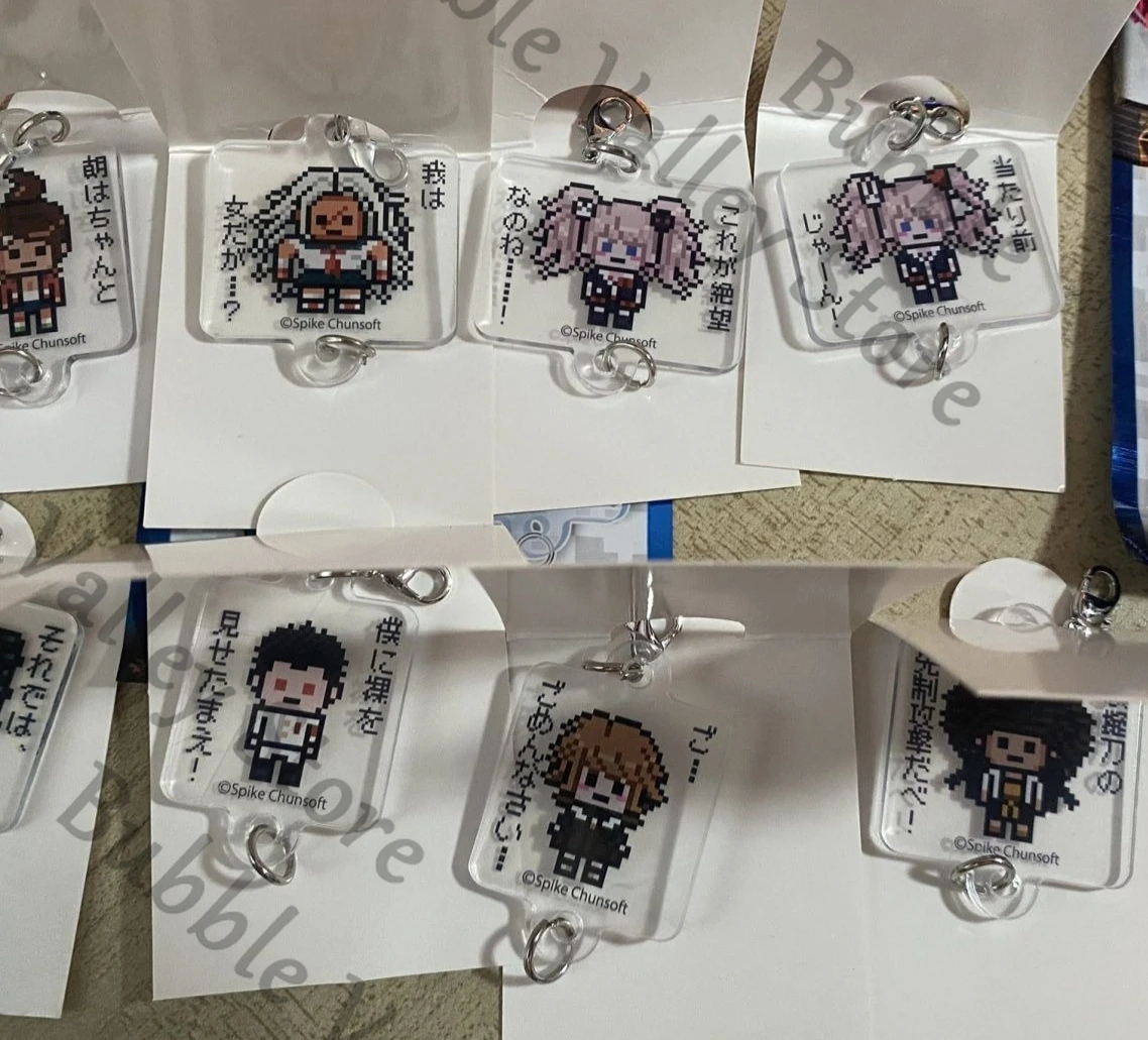 Оригинальный акриловый брелок-подвеска с персонажами аниме Danganronpa: Эношима Джунко, Ясухиро, Танака Таэко, Гандаму. Мультяшный брелок для ключей, подарок.