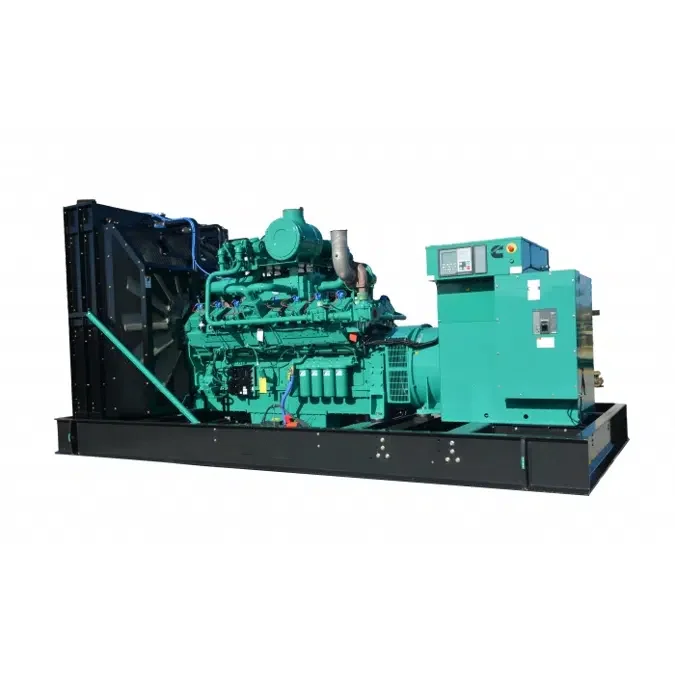 For   Power 600Kw 750Kva Open Silent Generator Set Natural   Genset with Auto Start 220v/240v Rated Voltage