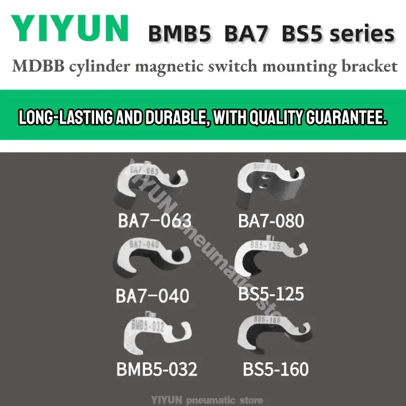 

BMB5-032 BA7-040 BA7-063 BA7-080 BS5-125 BS5-160 YIYUN MDBB Magnetic Switch Bracket BMB5 BA7 BS5 Series