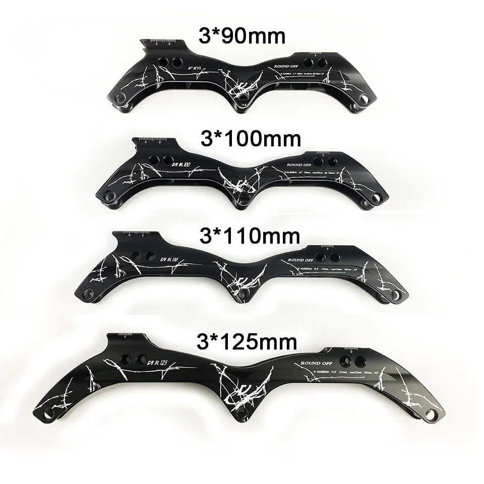 

Рама для роликовых коньков, 3 колеса 125/110/100/90 мм, основание роликовых коньков, шасси для скоростного катания, рама с ЧПУ для роликовых коньков