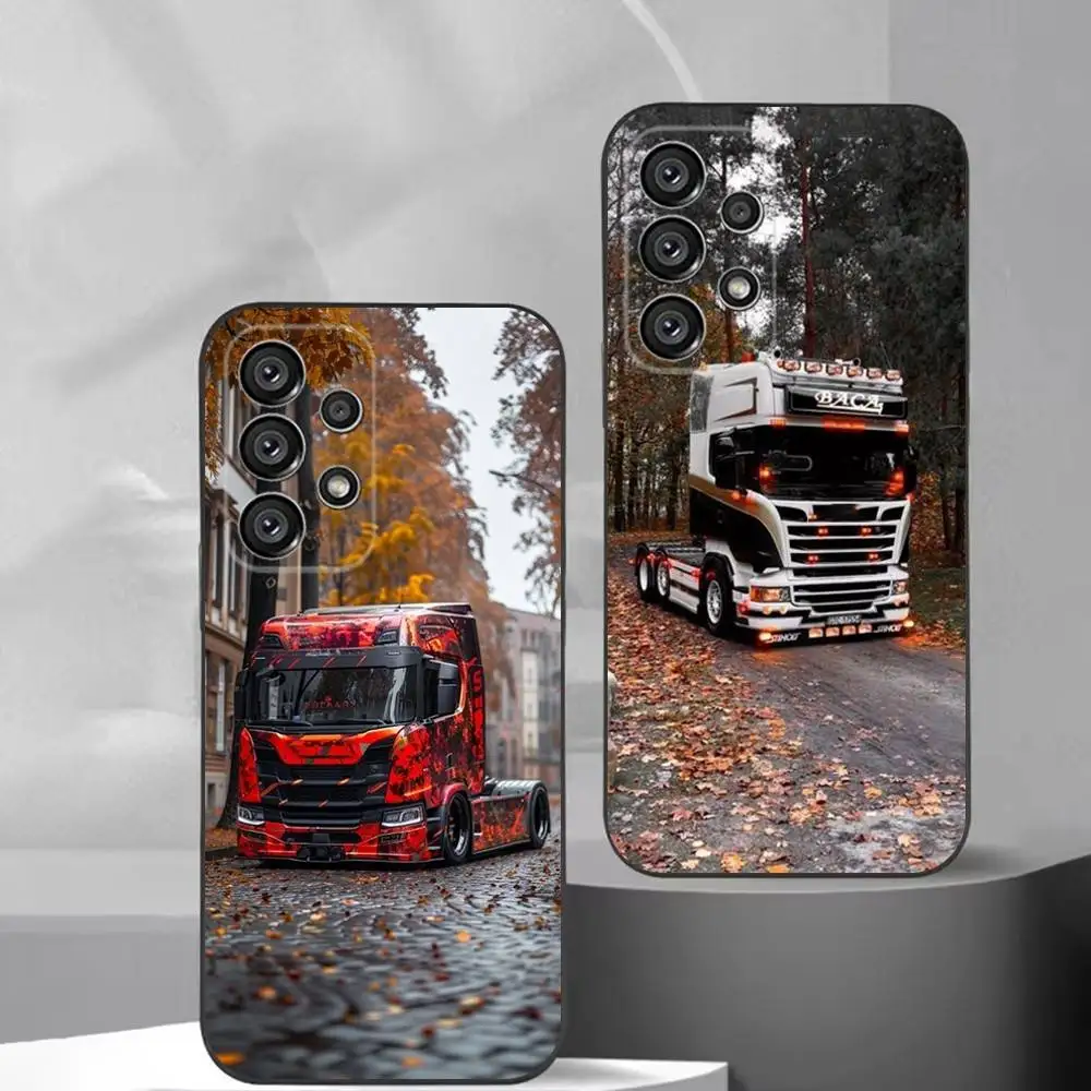 

S-SCANIA Trucks SA-AB Phone Case For Samsung S25,S24,S21,S22,S23,S30,Ultra,S20,Plus,Fe,Lite,Note,10,9,5G Black Cover