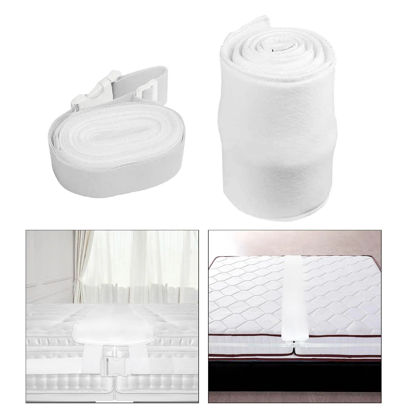 

Bed Bridge, Bed Gap Filler Adjustable Mattress Connector Twin to King Converter Kit, for Rooms Bedroom