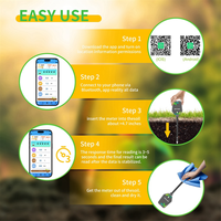 A06K 8 in One Multifunction Soil Meter Digital Ph/EC/Light/Moisture/Fertility/Thermometer/Hygrometer Test for Gardening