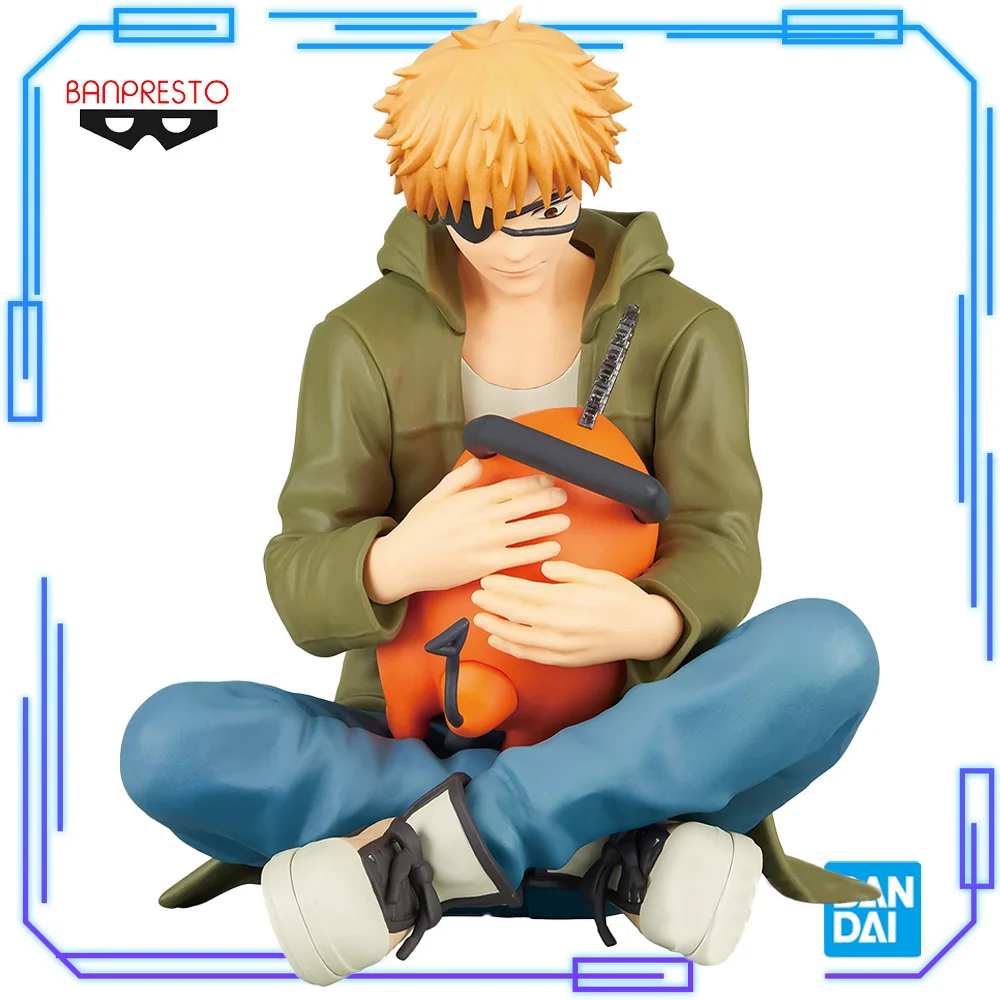 

В наличии Bandai, оригинальная аниме-бензопила, человек Denji Pochita Break Time Collection Vol.1 Banpresto, 9 см, модель игрушечных фигурок