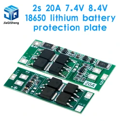 2S 20A 7.4V 8.4V 18650 lityum pil koruma levhası/BMS kurulu standart/DIY için denge