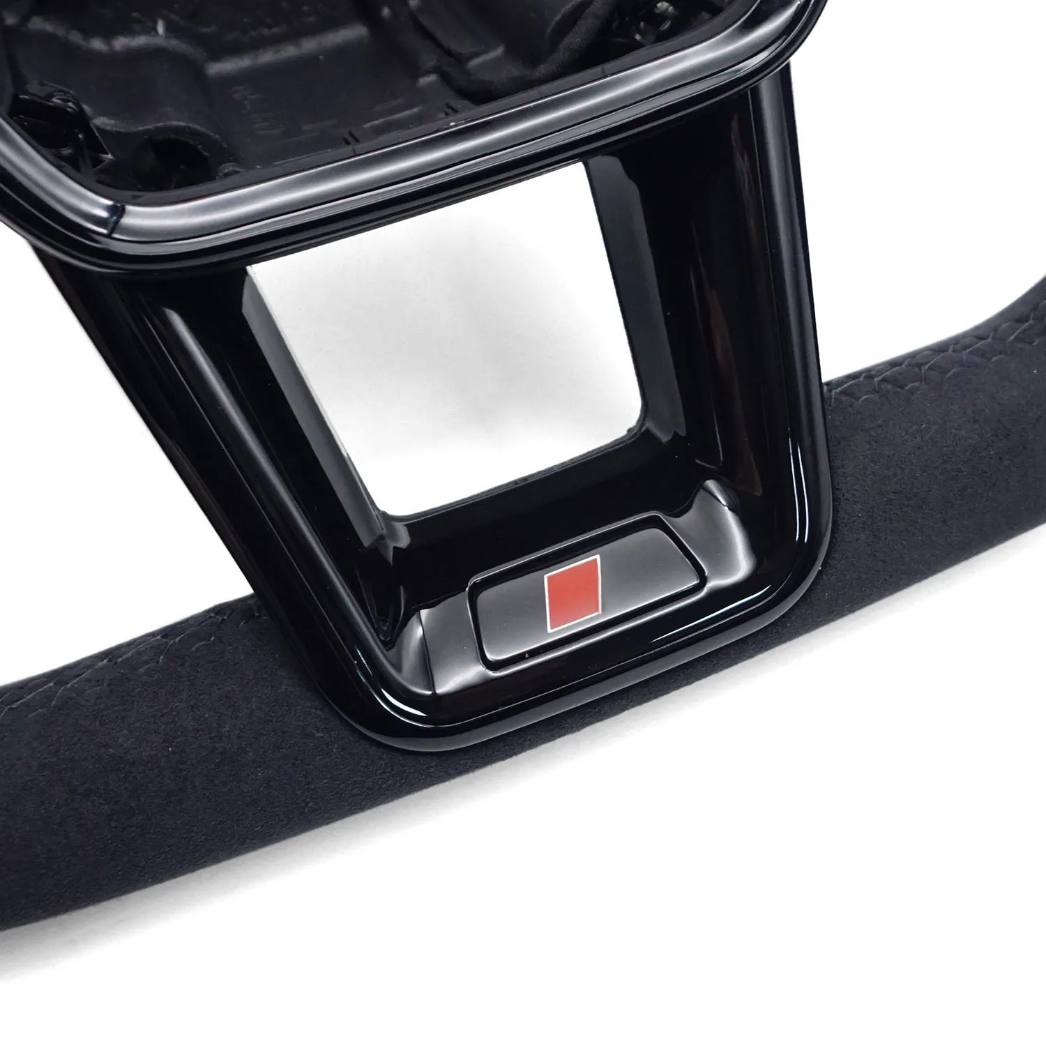 Passend für Audi A6C8 S, Standard-Lenkrad mit vollem Haar, schwarzem Kabel und Heizfunktion, flacher Unterseite, Innenraummodifikation – Detail 5