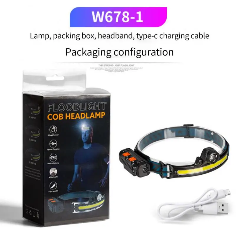 

Sensor Headlight Hands-free Comfortable Outdoor Gear Popular Versatile Headlamp For Projects Led Cob Headlamp Versatile