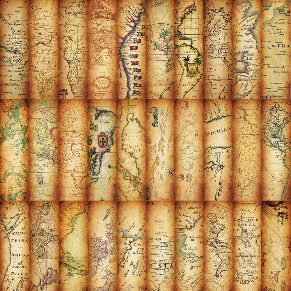 30 قطعة ورق الكرافت الرجعية خريطة القراءة المرجعية UV المغلفة البطاقات 4x15 سنتيمتر DIY بها بنفسك سكرابوكينغ مجلة لوازم لمحبي الكتاب الهدايا #1