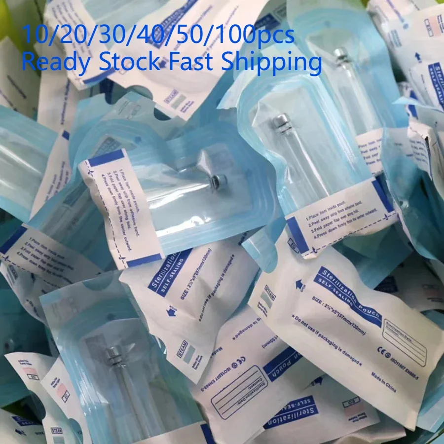 10/20/30/40/50pcs Sterile Independent Packaging Insulin Cartridges Cassette Bottle 3ml Disposable Insulin Injection Pen Sleeve