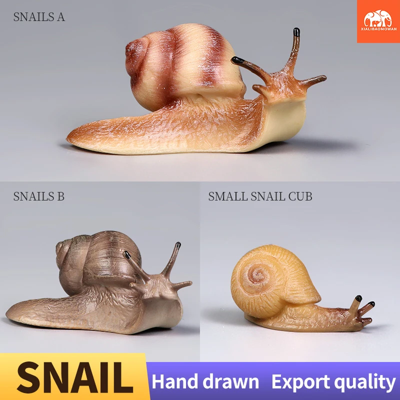 Educational Snail Action Figures Toy for Kids New Insect Animals Model Collection Decor