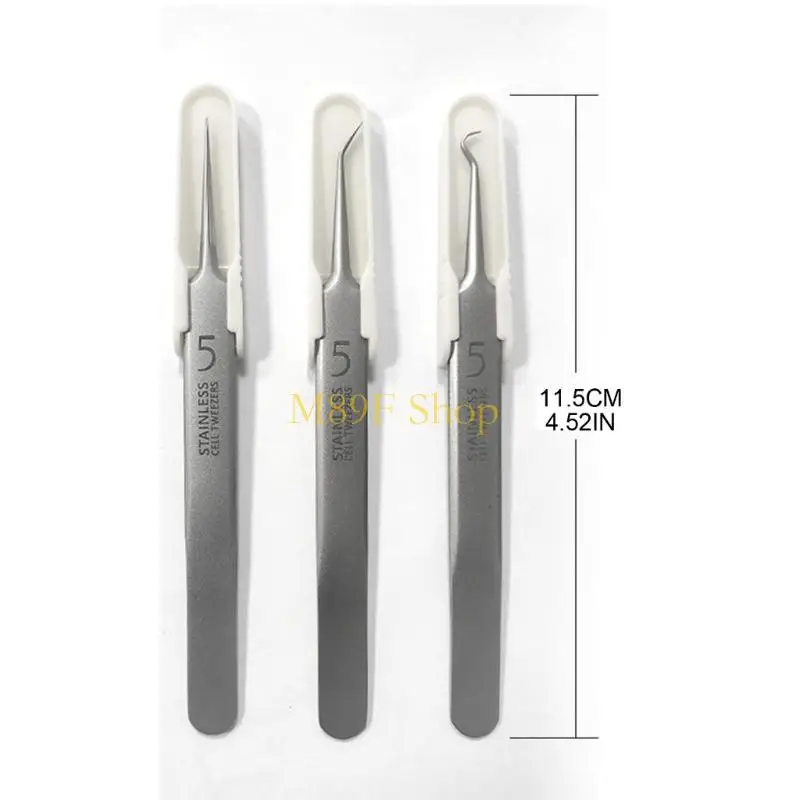 M89F Blackhead Remover Comedone Extractor Professionele roestvrijstalen huid Zit Acne Blemish Whitehead Popping verwijderen