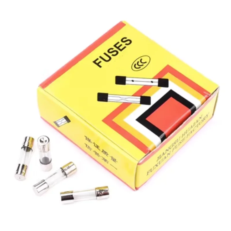 10pcs Glass Tube Fuse 5x20MM 0.1A 0.2A 0.5A 1A 2A 3A 4A 5A 6.3A 8A 10A 12A 15A 20A 30A 25A 250V Fast Blow Fuses