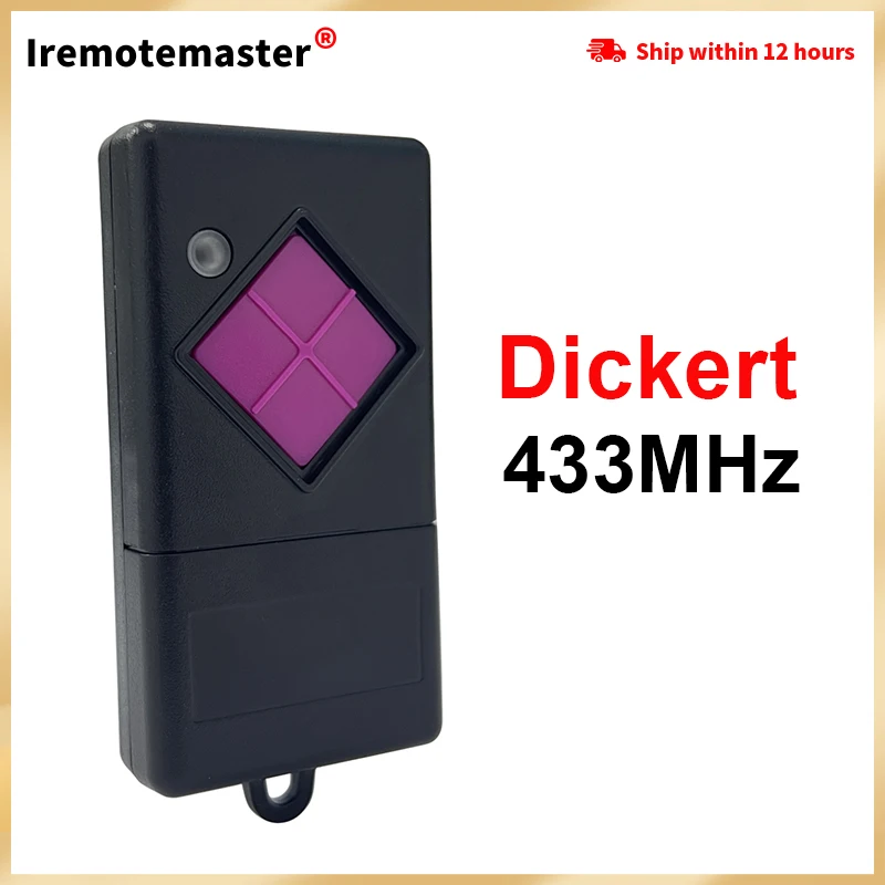 

Dickert MAHS433-01 433MHz Remote Garage Door Opener Keyring Mando a Distancia Control Remoto Compatible Con MAHS433-04
