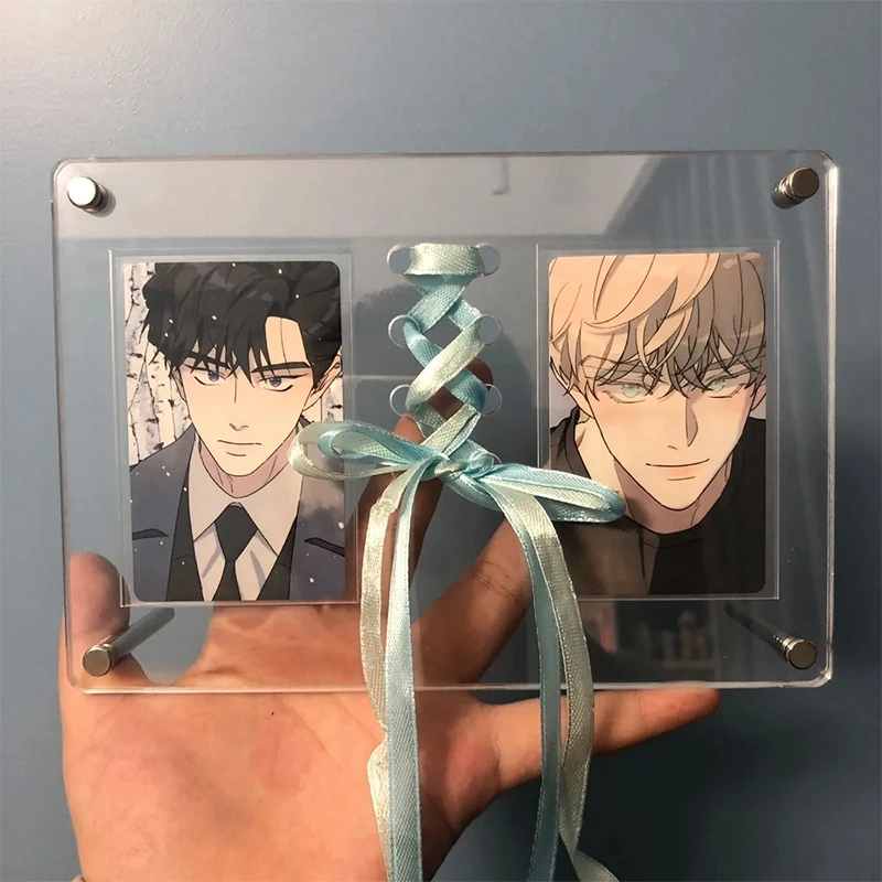 Acryl Foto Rahmen Transparent Fotokartenhalter Kpop Karte Display Stand Bild Schutz Spiel Karte Halter Desktop Dekor
