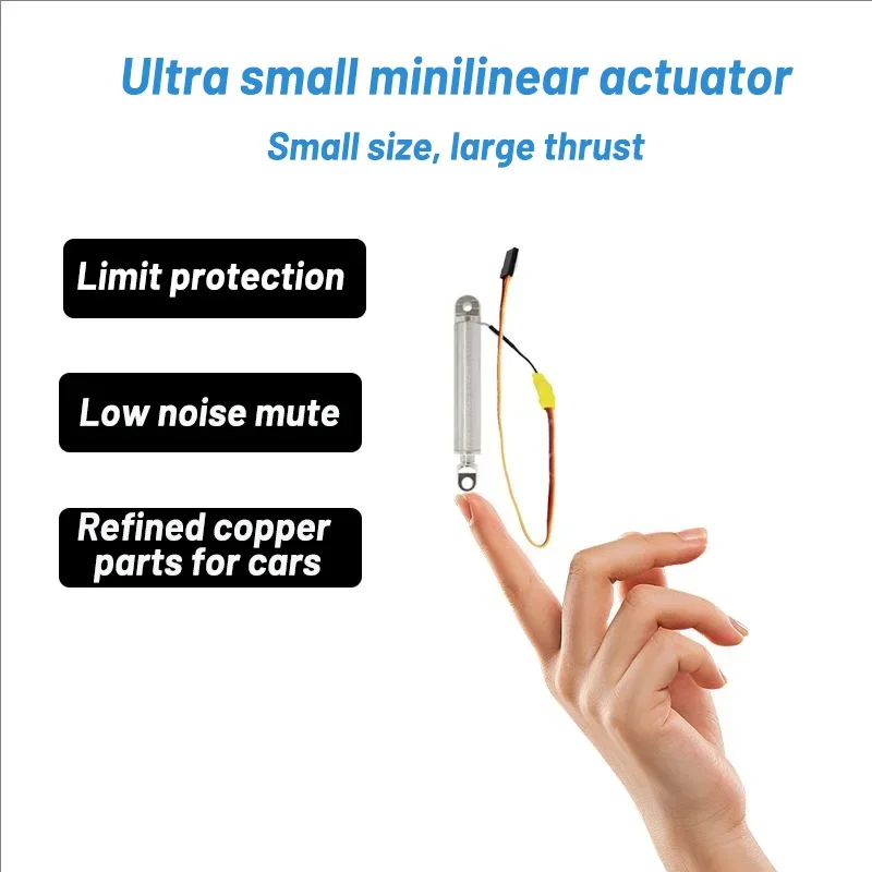 9mm Small Tube Linear Actuator Retractable Pen Type 10/20/30mm Metal Electric Push Rod 5V Max Load 3kg For RC Truck Car Boat Toy