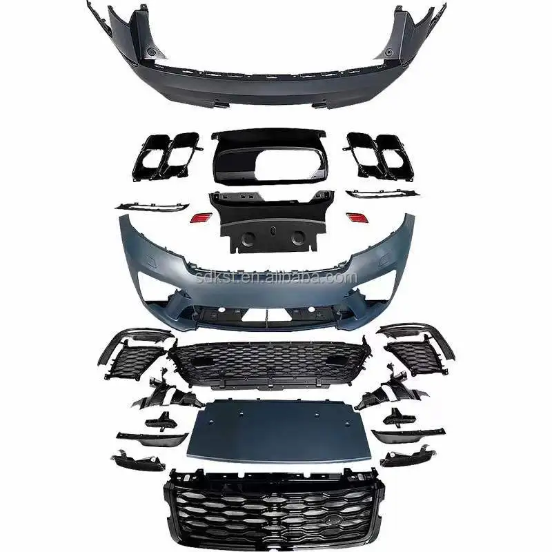 

2020-2021 Hot Sell Car Bumper SVA Body Kit for Range Rover Velar Upgrade Front Rear Bumper Exhaust Tips