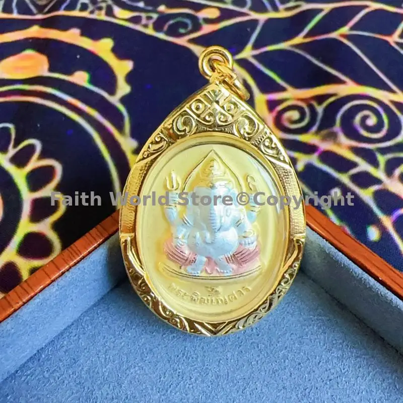 2025 Thailand temple Ganesha Ganapati Phra Phrom God of wealth Buddha figure Pendant Amulet 2025 Bring good luck Recruit wealth