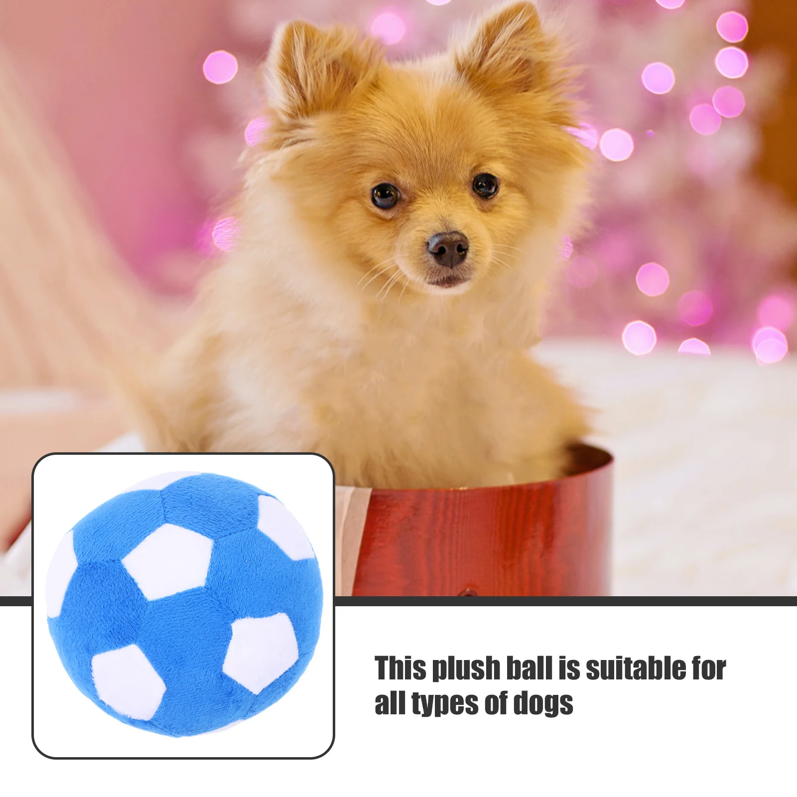 Pet Soccer Toy Dog Toys Small Dogs Stuffed Ball Puppy Teething Molar Exercising Biting Chewing for