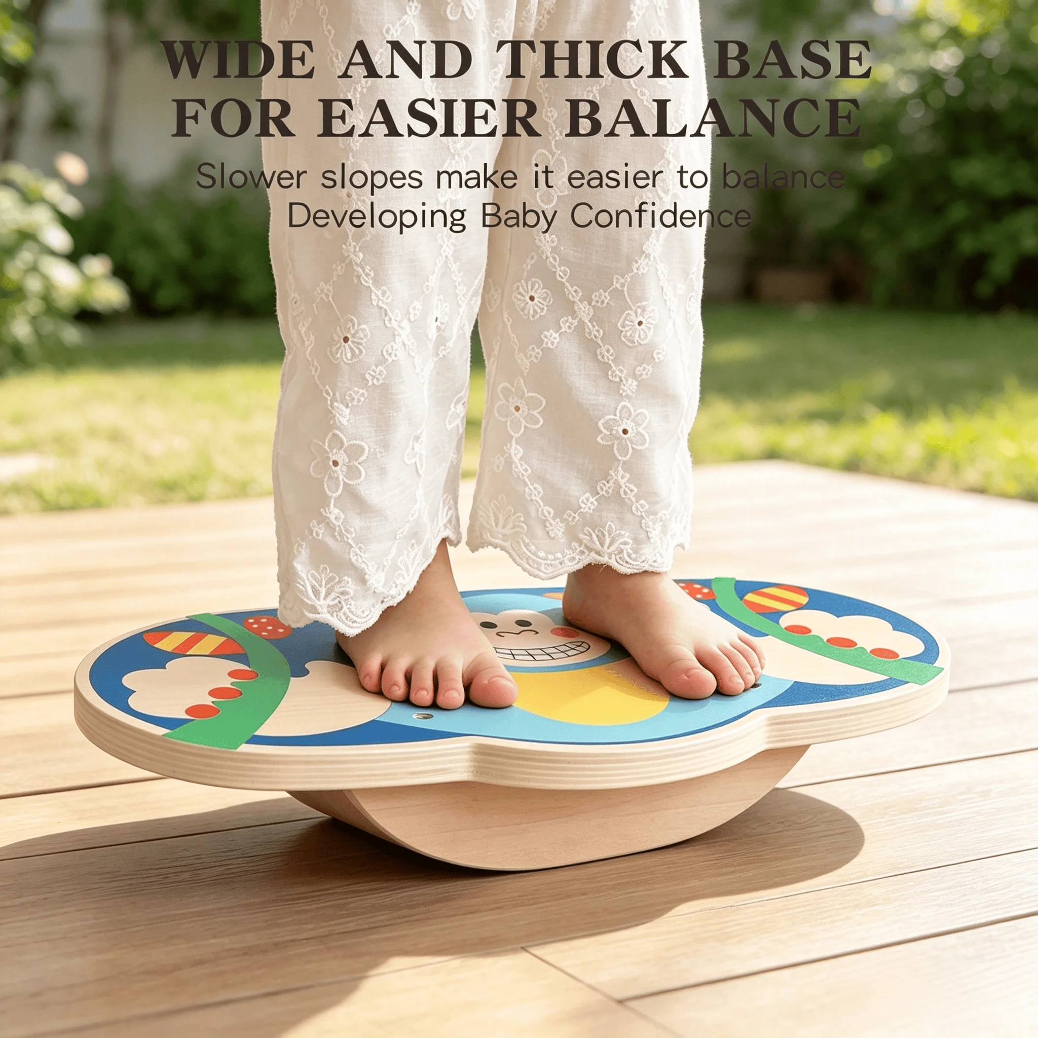 لوح توازن خشبي للأطفال، لعبة ت - مراجعة Balance Board Fitness وسعره