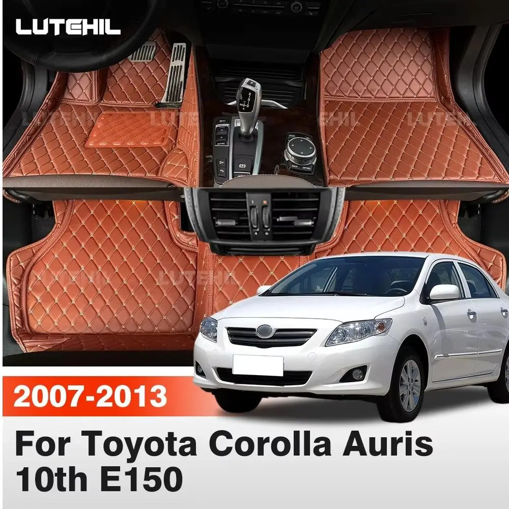 For Toyota Corolla Auris 10th E150 2007-2013 Car Floor Mats All Weather Carpet Cover Floor Liners Interior Protector Accessories