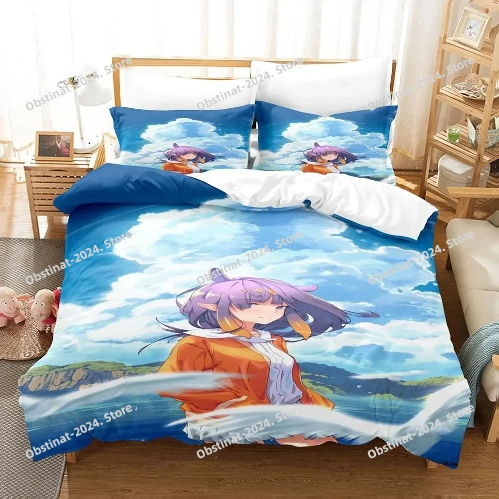 

Hololive Ninomae Ina'nis holoEN Bedding set Printed Duvet Cover Pillowcase Single Double Queen Super King Size Sets