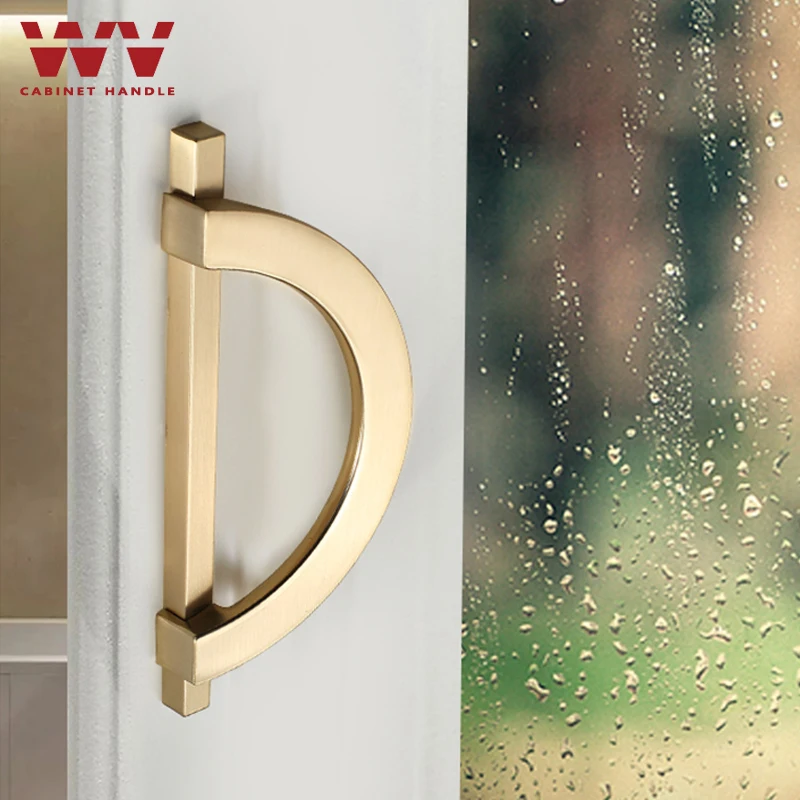 

YM Luxury White Kitchen Cabinet Storage Semicircular round Door Pulls - Drawer Wardrobe Handles Cabinet Knobs Hardware