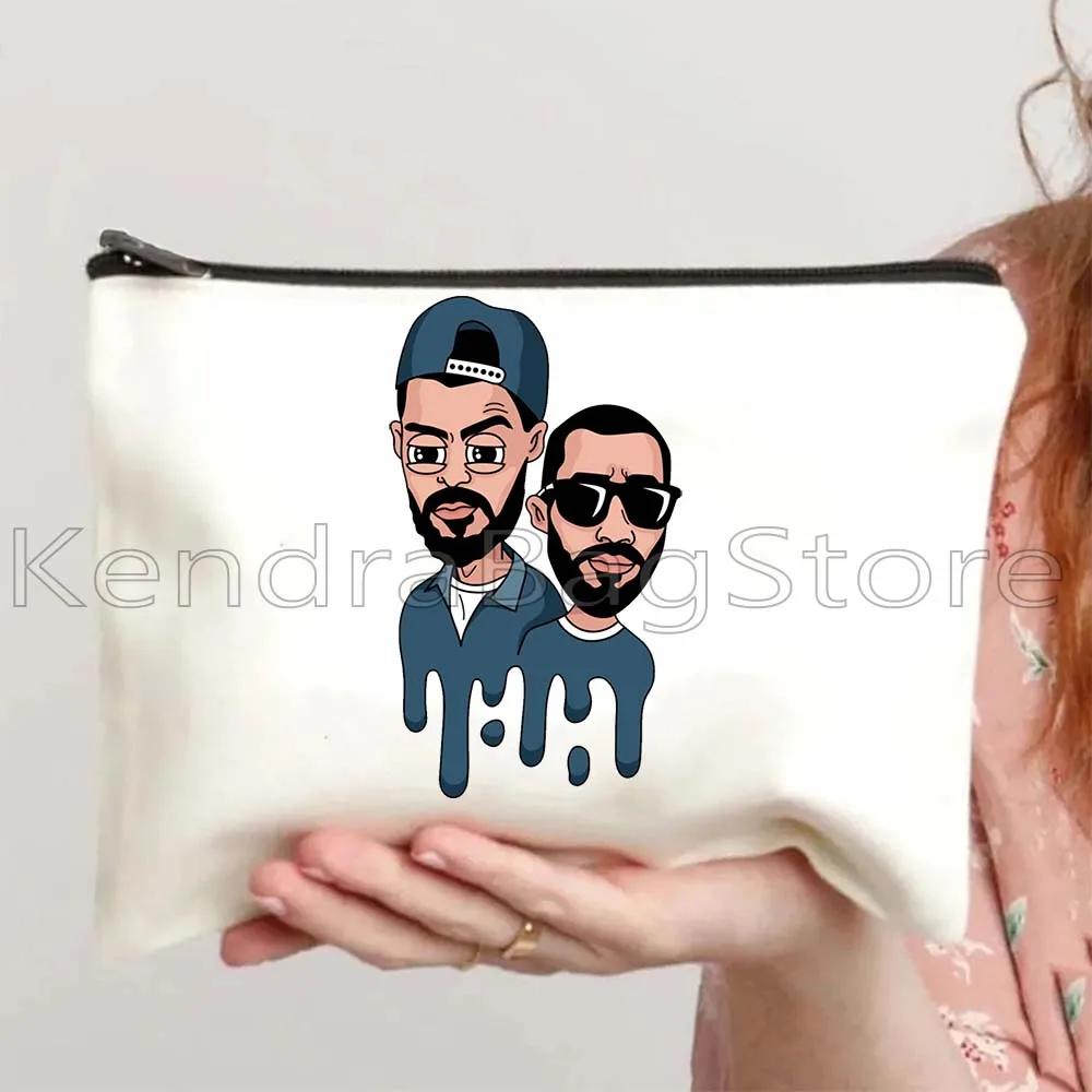 Rapper Hajime Miyagi Andy Panda Great Rap Artist Music Gifts Canvas Cosmetic Bags Makeup Toilet Bag Pencil Case Zipper Pouch