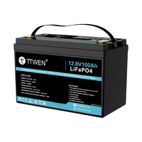 EU Stock 12V LiFePO4 Battery 200Ah 100Ah Lithium Iron Phosphate OEM ODM Solar Battery Pack TTWEN Boats RV Solar