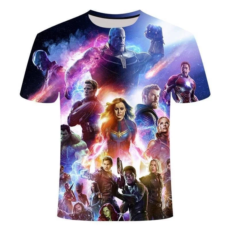 Superhelden-Mode 3D-Druck T-Shirt Schnelltrocknend Schweißabsorbierend Sportlich Bequem Familienoutfit Hochwertig Y2K 2026 – Detail 10
