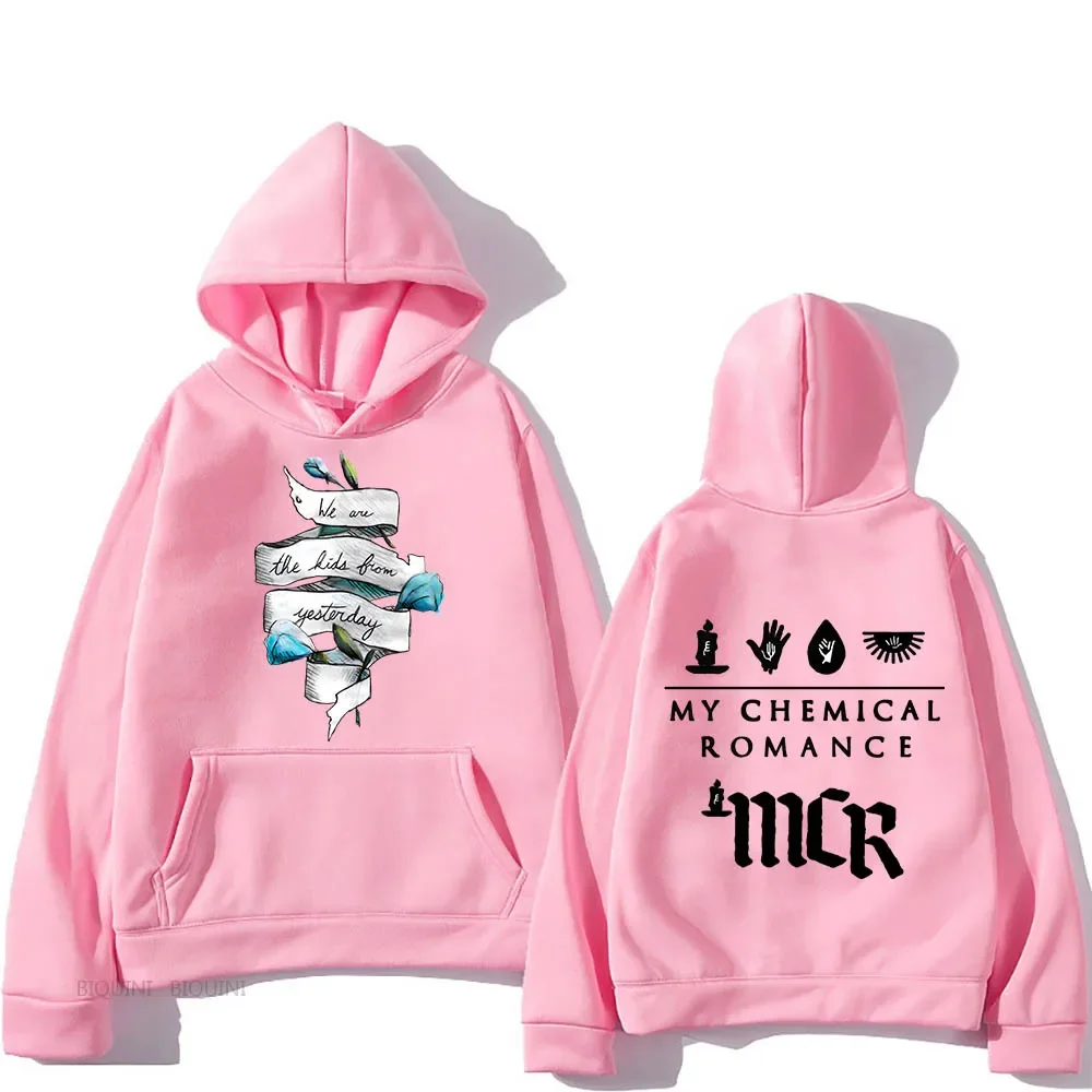 My Chemical Romance Hot Punk Hoodies Hip Hop Harajuku Camisola Grunge Homens/mulheres Roupas Moda Bolso Streetwear Quatro Estações