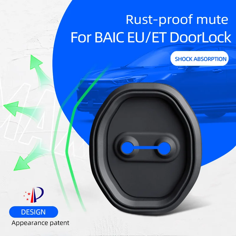 Silica Gel Door lock Case Car Door Lock Cover Door Check Arm Protector Cover For BAIC EU-ET