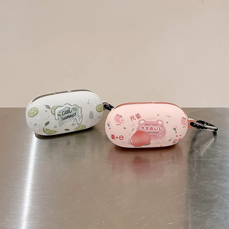 Nieuwe Oortelefoon Case Voor Huawei Freebuds Se Fruit Patroon Kristal Sticker Soft Shell Headset Protecte Case Voor Huawei Freebuds Se