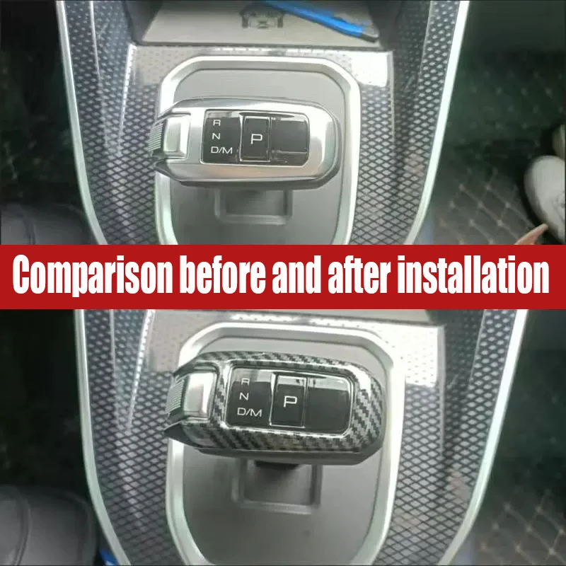 For Haval M6/M6 PLUS 2021 2022 2023 ABS material carbon fiber patterned gear shift head decorative frame