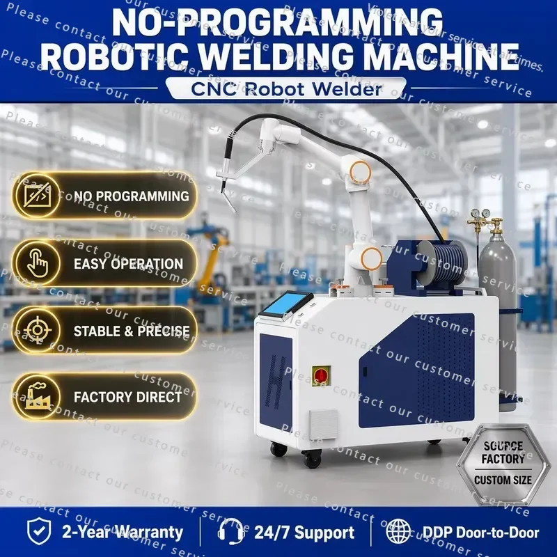 Cobot Welding Arm 6 Axis Collaborative Arc Welder No Programming Teach Pendant Free for CS SS AL Metal Fabrication