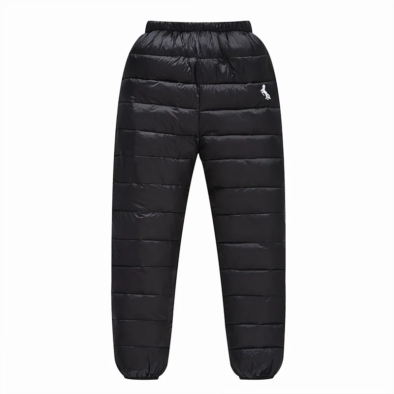 2023 Winter Teens Girls Boys Down Pants Children High Quality Warm Down Pant Boys Trousers Kids Leggings Teenage Down Ski Pants