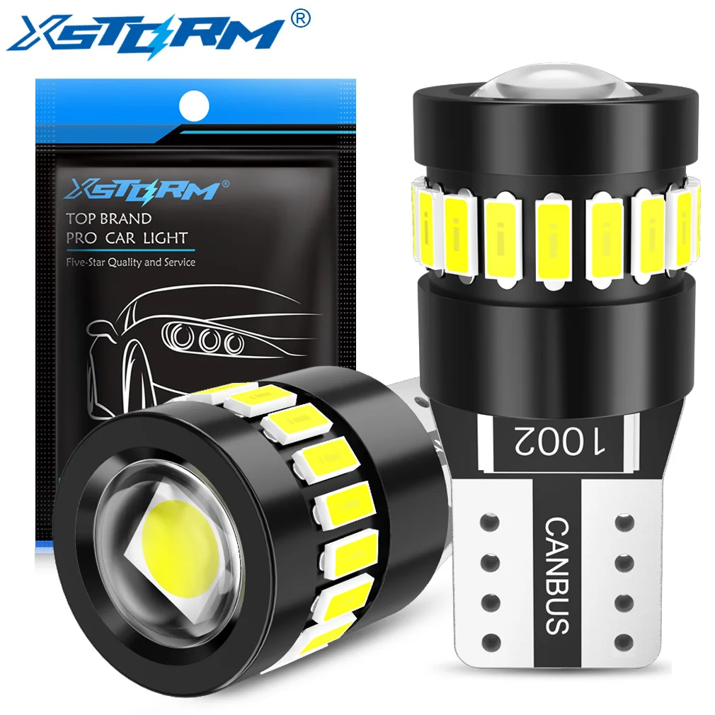 XSTORM T10 W5W LED Canbus No Error 194 168 Bulb 5W5 5W 12V 1000LM Super Bright Car Interior Side Light License Plate Lamp Auto