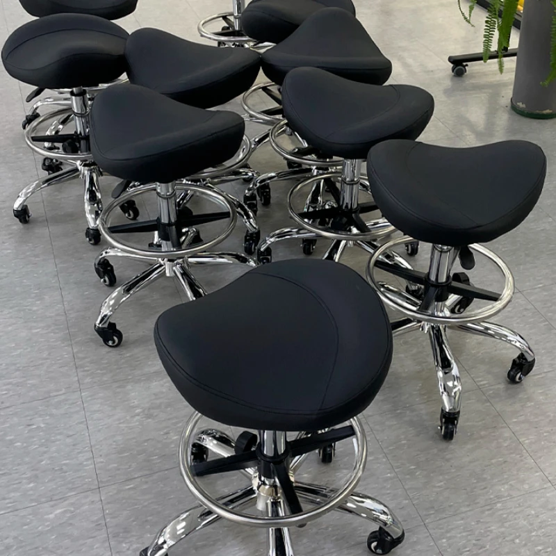 Barbershop Adjustable Barber Chairs Swivel Ergonomic Hairdressing Cosmetic Barber Chairs Wheel Cadeira Salon Furniture MR50BC