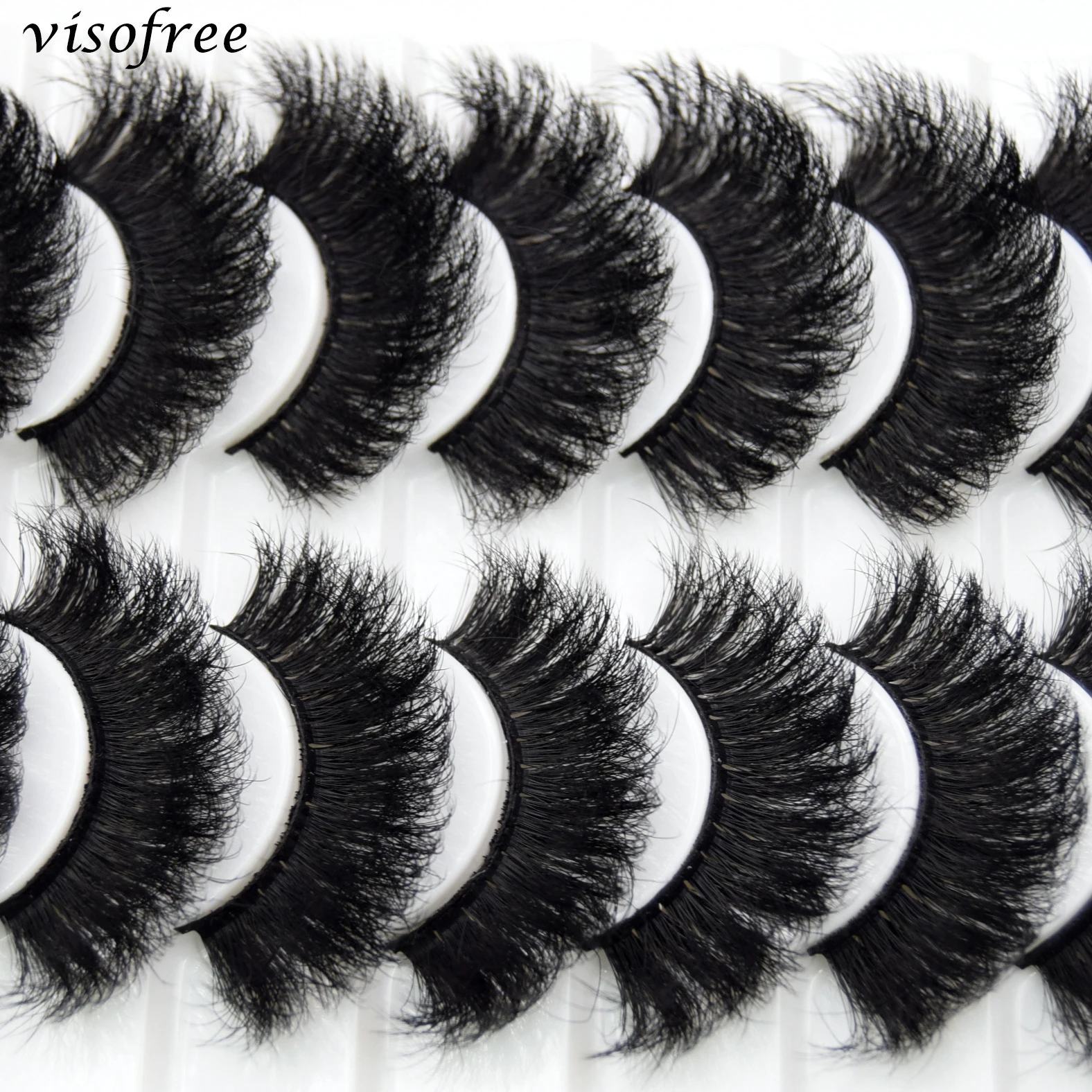 

5/10 Pairs Eyelashes 3D Mink Lashes Fluffy Soft Wispy Natural Eyelash Extension Reusable Lashes Mink False Eyelashes Makeup Bulk