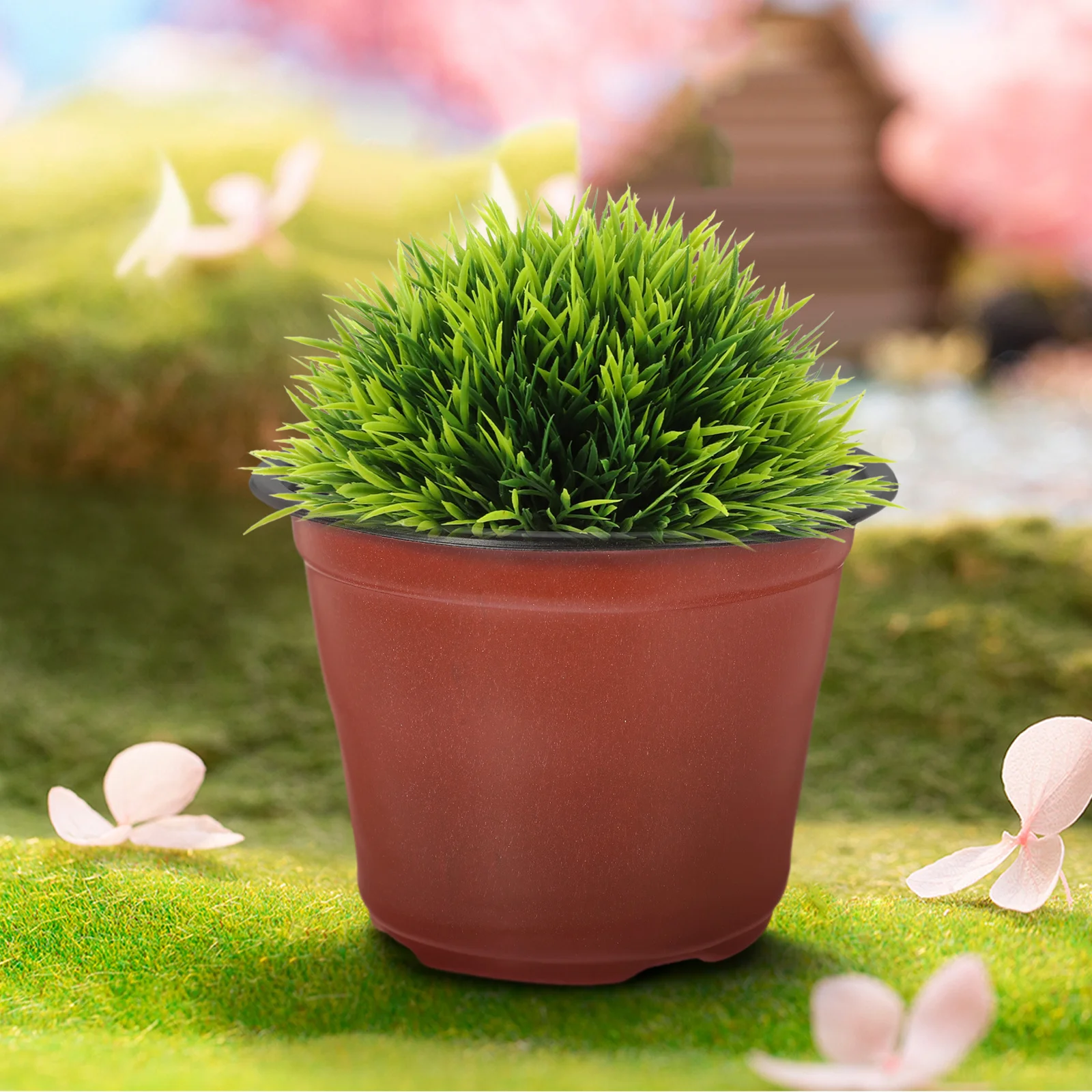 

20Pcs Plastic Flower Pots Soft Plastic Plant Pots Lightweight Garden Nursery Flower Pot for Balcony Indoor Outdoor