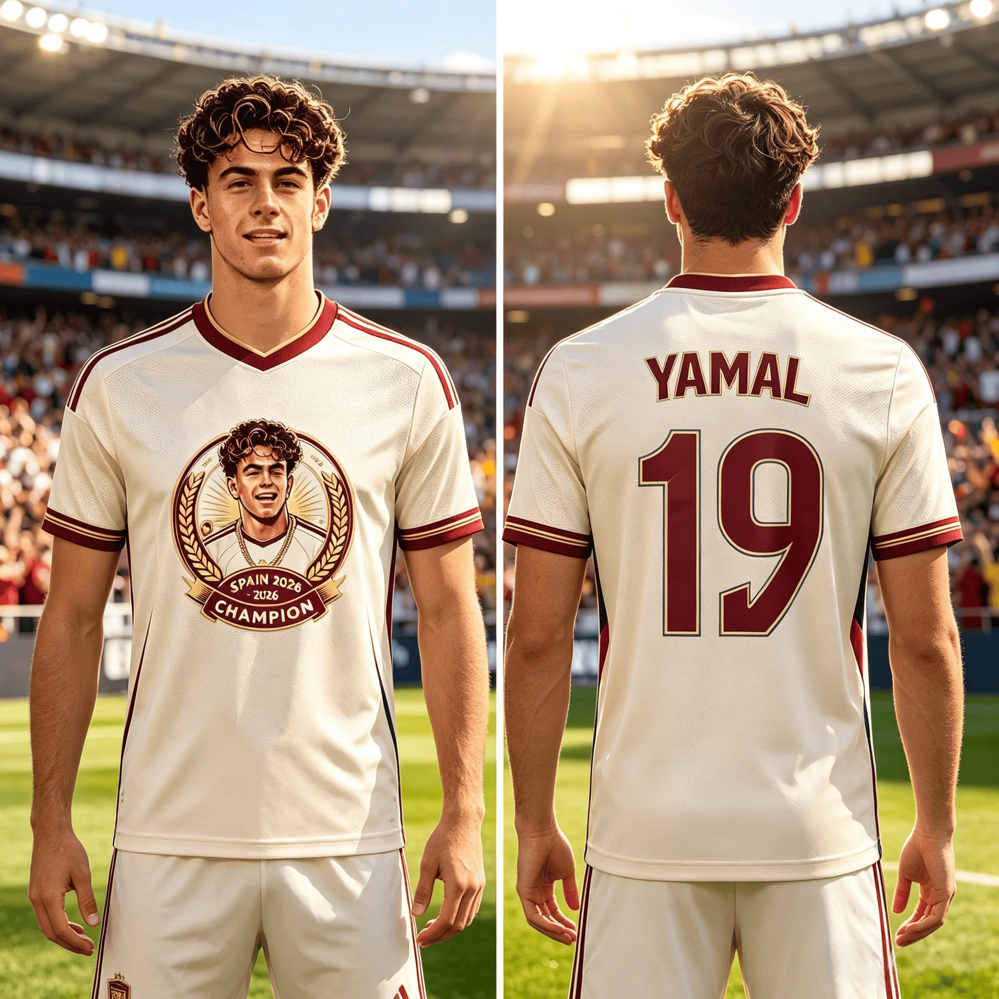 2026 Spain Football Breathable Family Tracksuit, Durable casual clothes for sports and victory commemoration gatherings