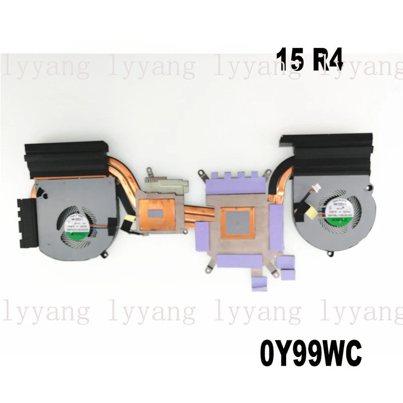 

f FOR DELL Alienware 15 R4 Fan Copper Tube Radiator Module CN-Y99WC 0Y99WC