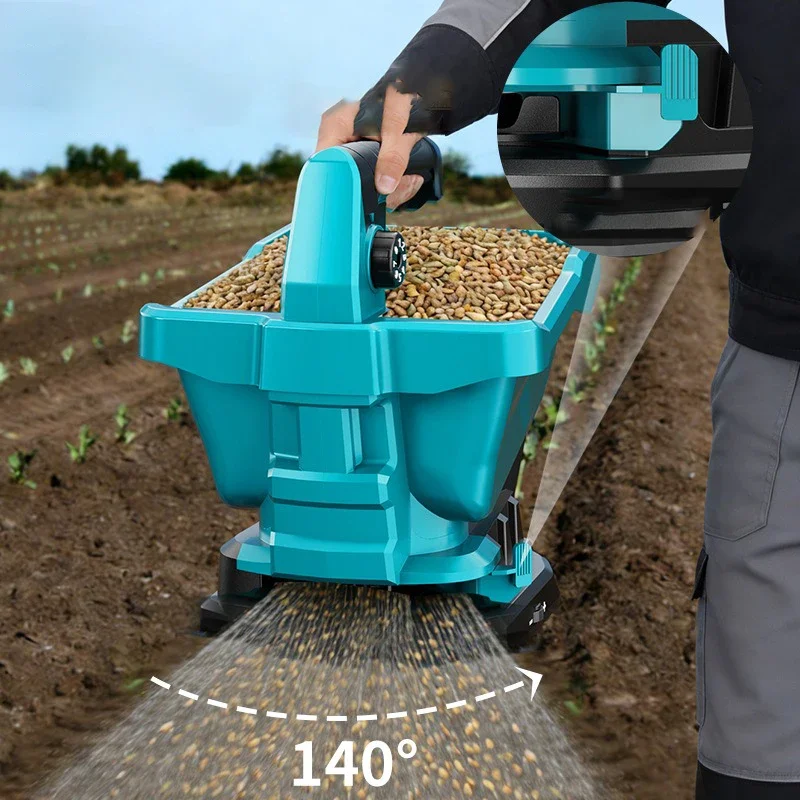 Electric Fertilizer Spreader Household Cordless 3.3L Spreader Farmland Portable Small Feeding Machine Multifunctional Spreaders